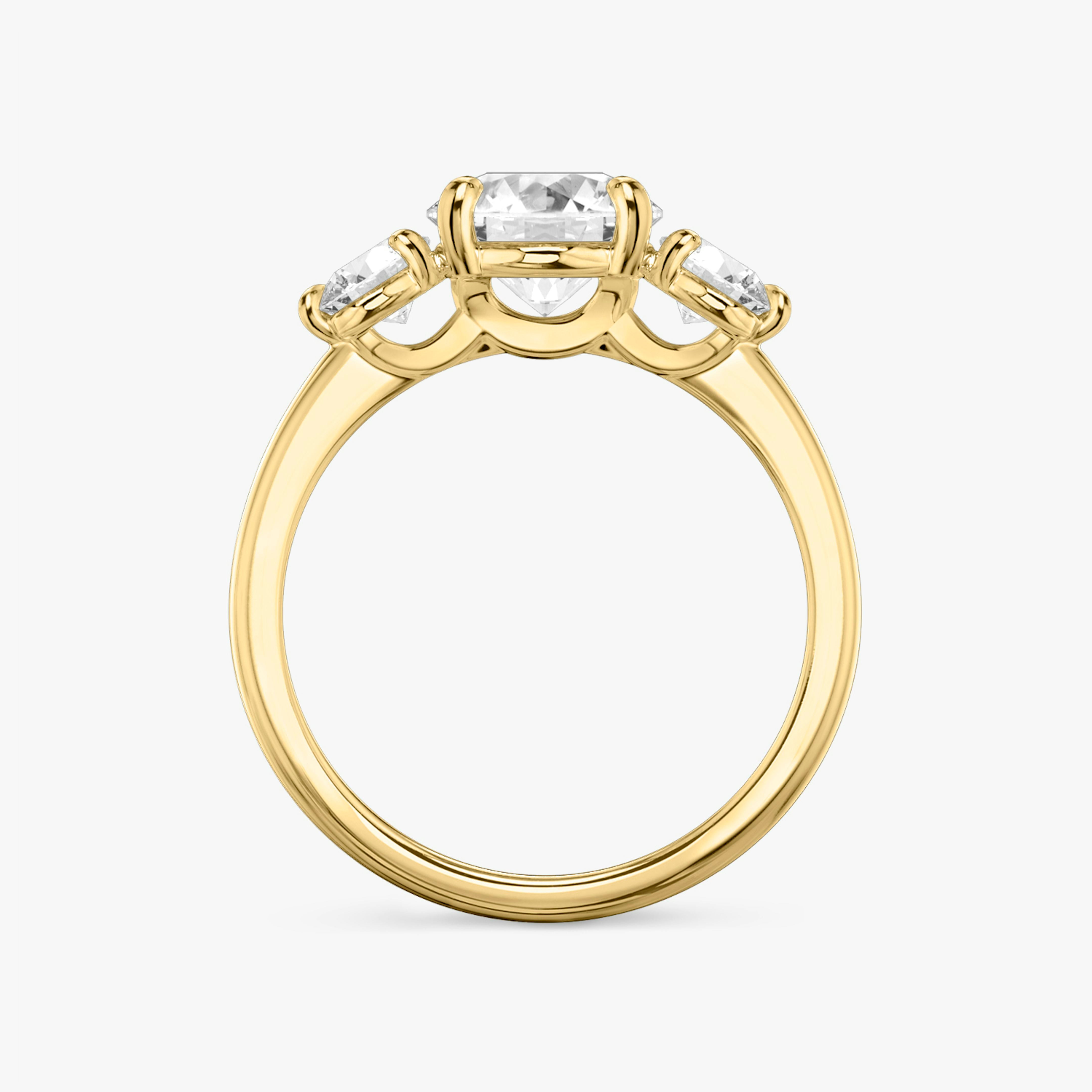 The Three Stone Round Brilliant Engagement Ring